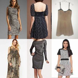 Lot of 6 dresses Sz small Rag & Bone Anthropologie Club Monaco Rebecca Taylor